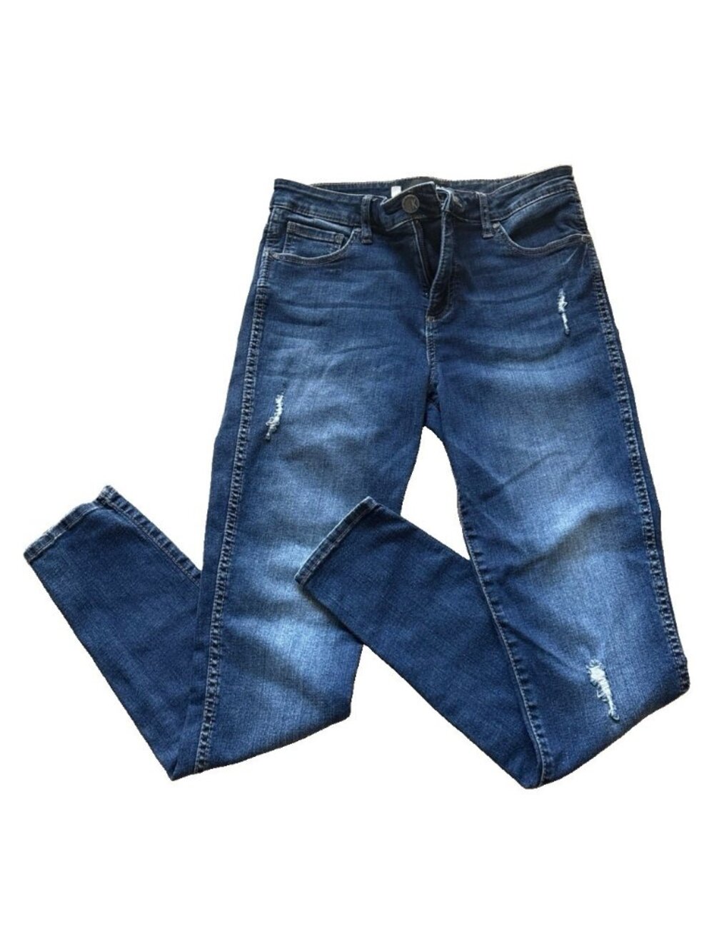 Kut From The Kloth Blue Dark Wash High-Rise Boyfriend Denim Jeans Women's Size 8